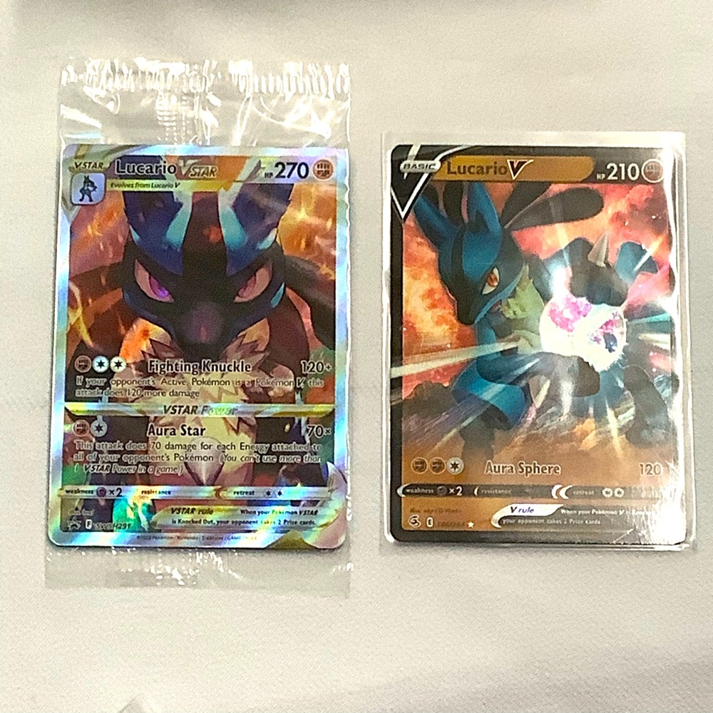 Pokémon Lucario VMax and VLucario